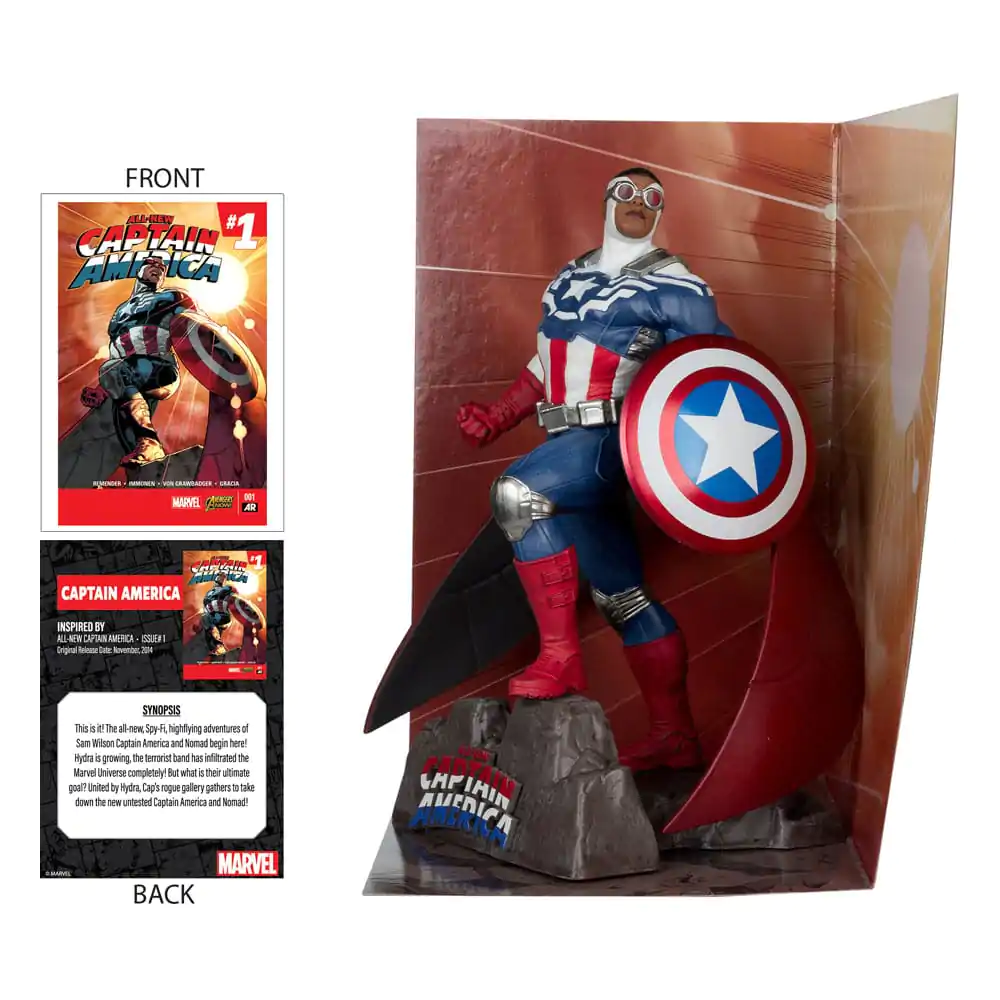 Marvel Collection Statuie PVC 1/10 Captain America (All-New Captain America #1) 17 cm poza produsului