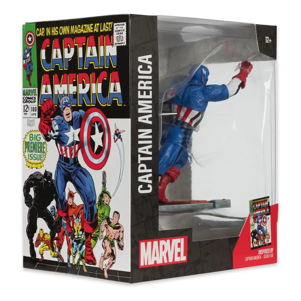 Marvel Collection Statuie PVC 1/10 Captain America (Captain America #100) 12 cm poza produsului