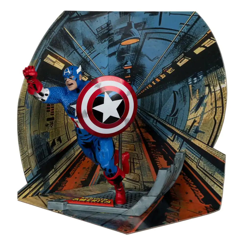 Marvel Collection Statuie PVC 1/10 Captain America (Captain America #100) 12 cm poza produsului