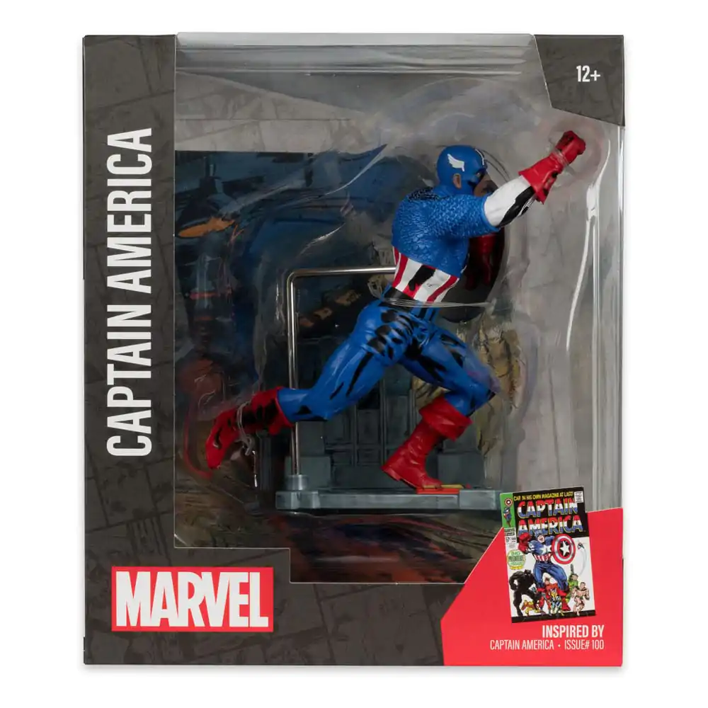 Marvel Collection Statuie PVC 1/10 Captain America (Captain America #100) 12 cm poza produsului