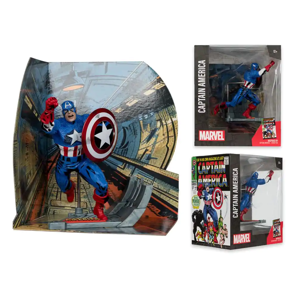 Marvel Collection Statuie PVC 1/10 Captain America (Captain America #100) 12 cm poza produsului