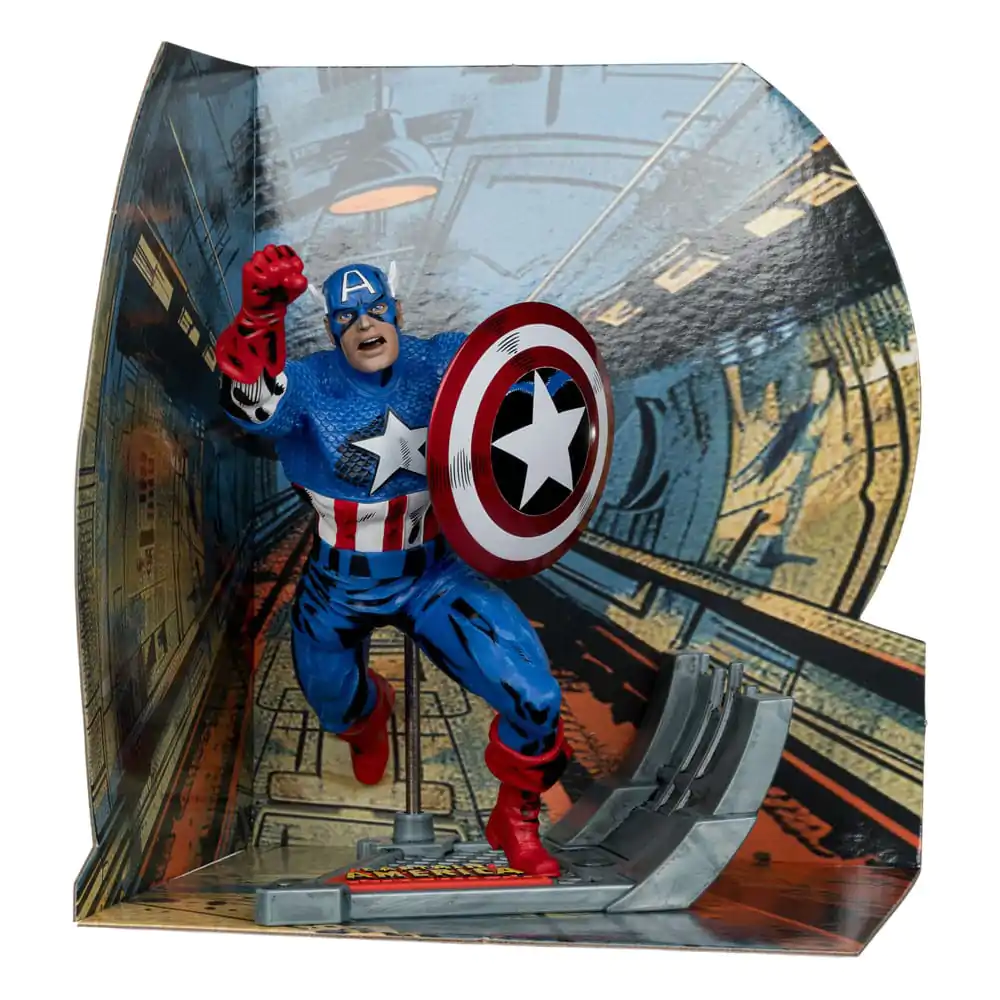 Marvel Collection Statuie PVC 1/10 Captain America (Captain America #100) 12 cm poza produsului