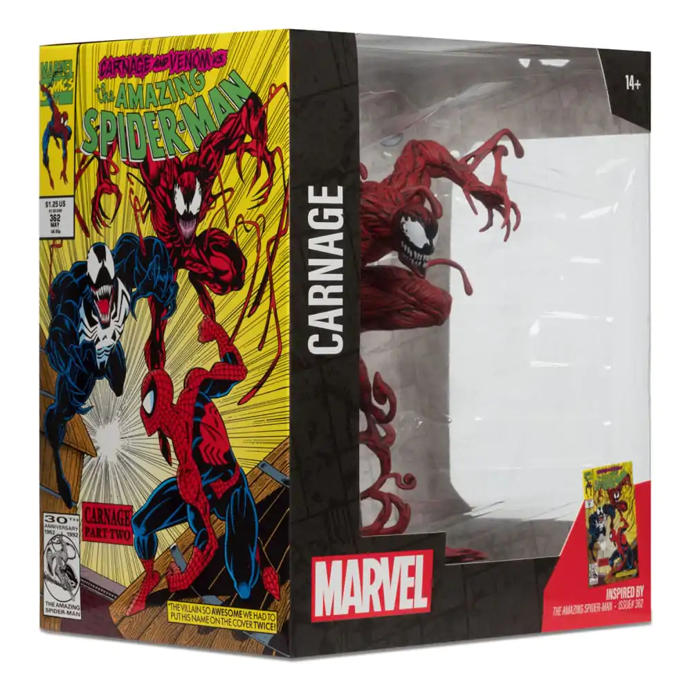 Marvel Collection Statuie PVC 1/10 Carnage (The Amazing Spider-Man #362) 18 cm poza produsului