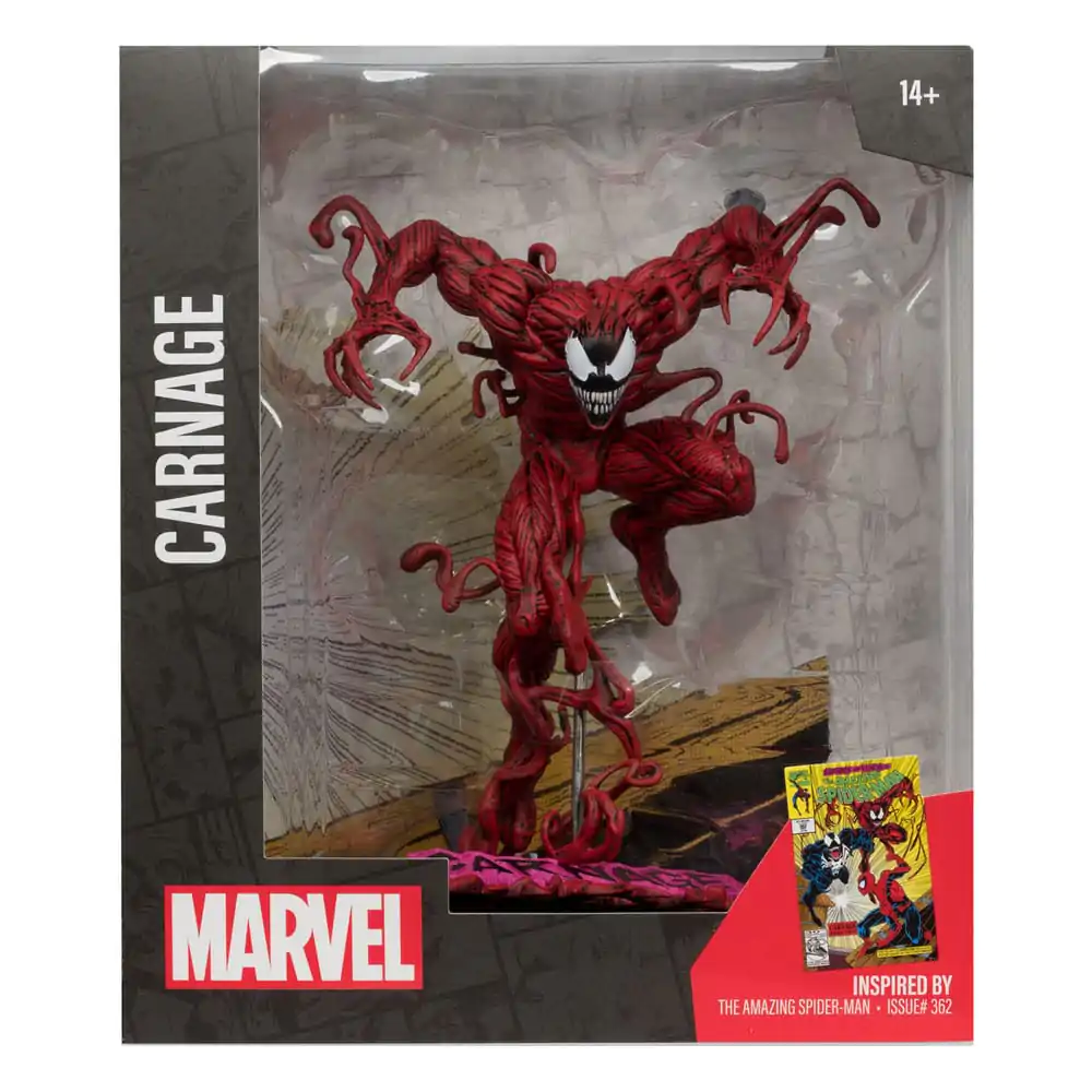 Marvel Collection Statuie PVC 1/10 Carnage (The Amazing Spider-Man #362) 18 cm poza produsului