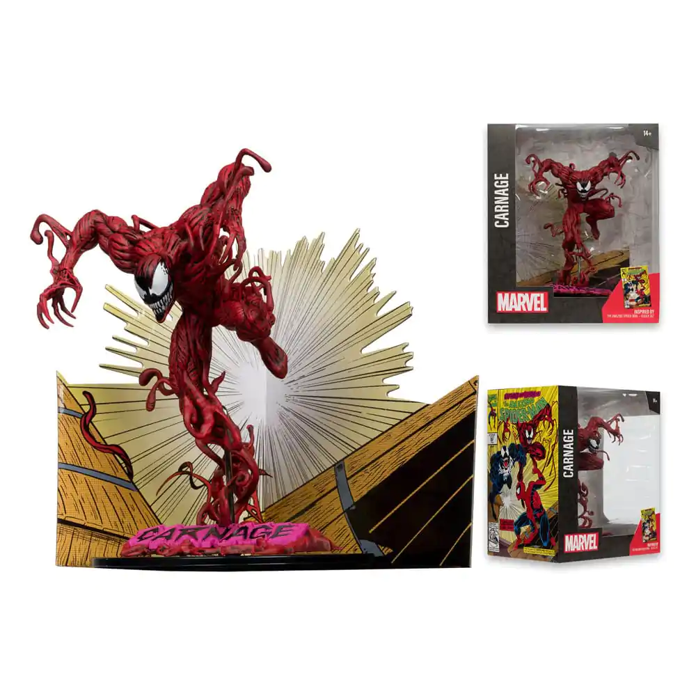 Marvel Collection Statuie PVC 1/10 Carnage (The Amazing Spider-Man #362) 18 cm poza produsului