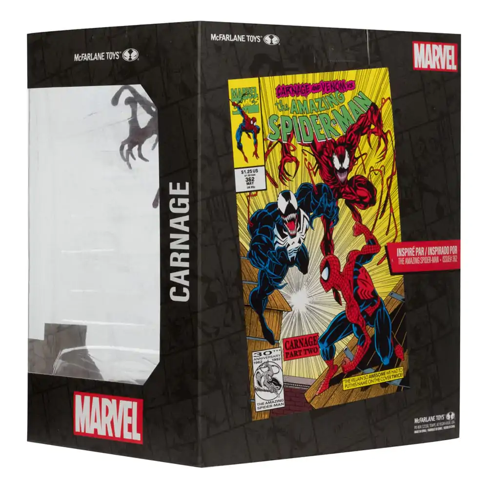 Marvel Collection Statuie PVC 1/10 Carnage (The Amazing Spider-Man #362) 18 cm poza produsului