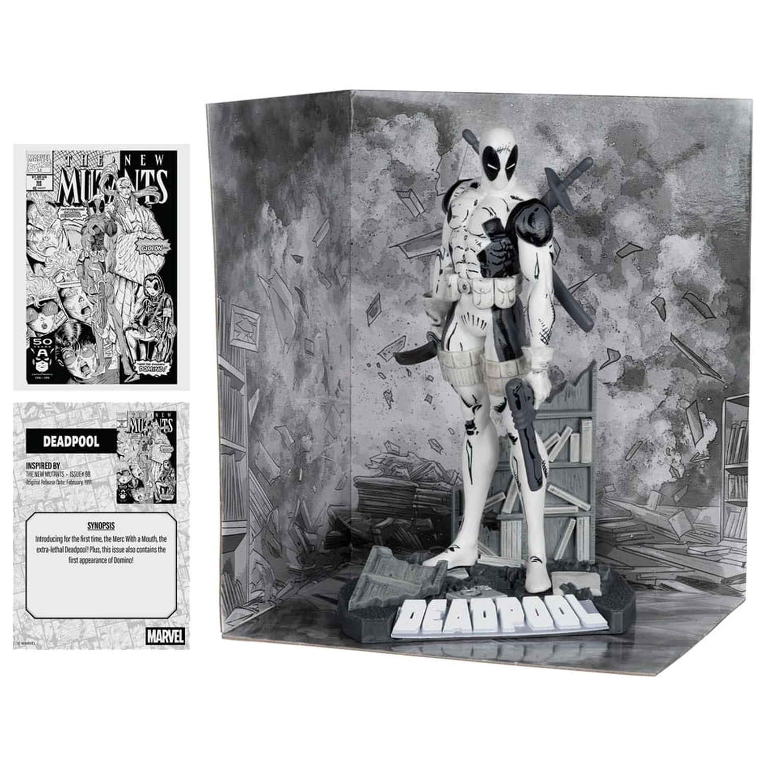 Marvel Collection Statuie din PVC 1/10 Deadpool (The New Mutants #98) (Line Art) (Gold Label) 17 cm poza produsului