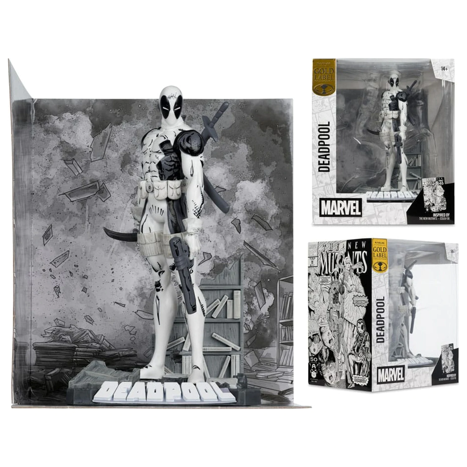 Marvel Collection Statuie din PVC 1/10 Deadpool (The New Mutants #98) (Line Art) (Gold Label) 17 cm poza produsului