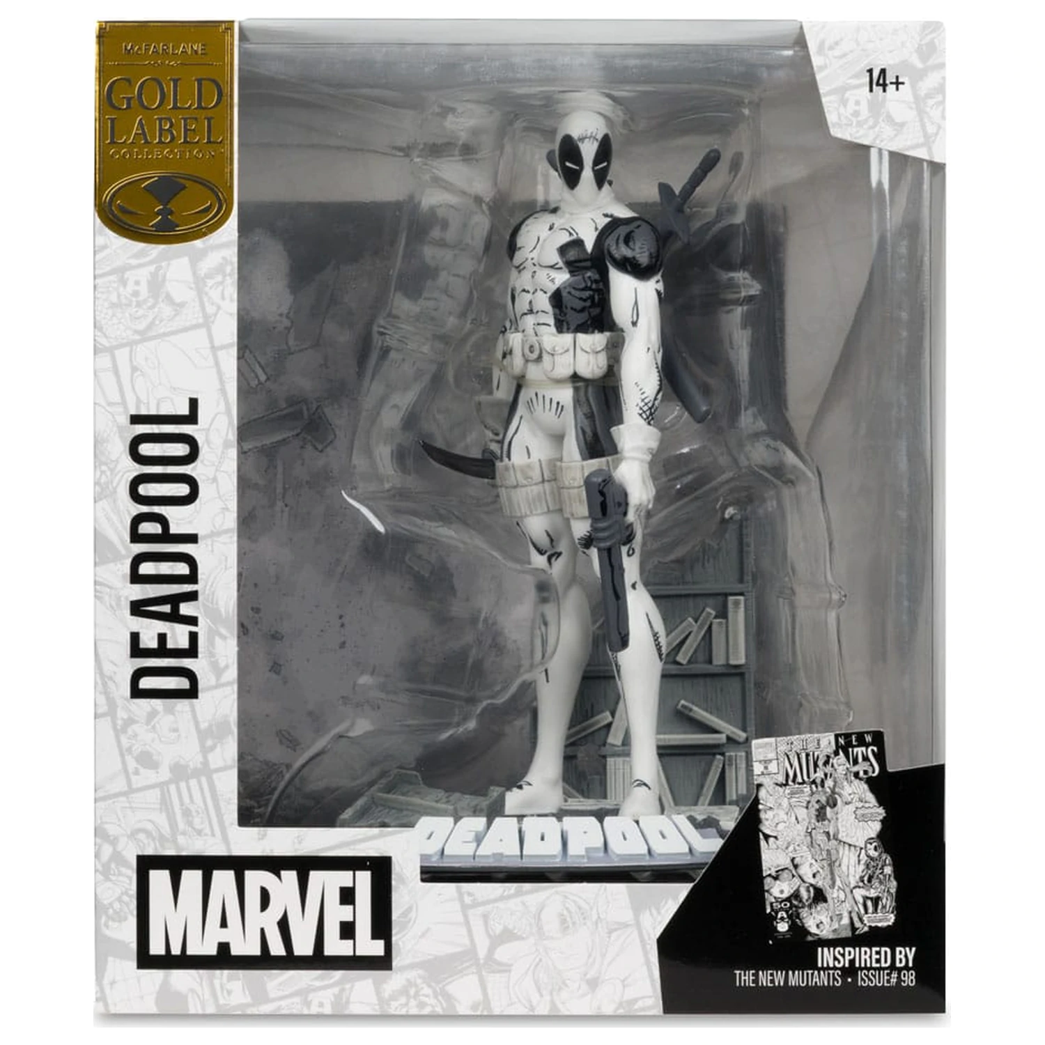 Marvel Collection Statuie din PVC 1/10 Deadpool (The New Mutants #98) (Line Art) (Gold Label) 17 cm poza produsului