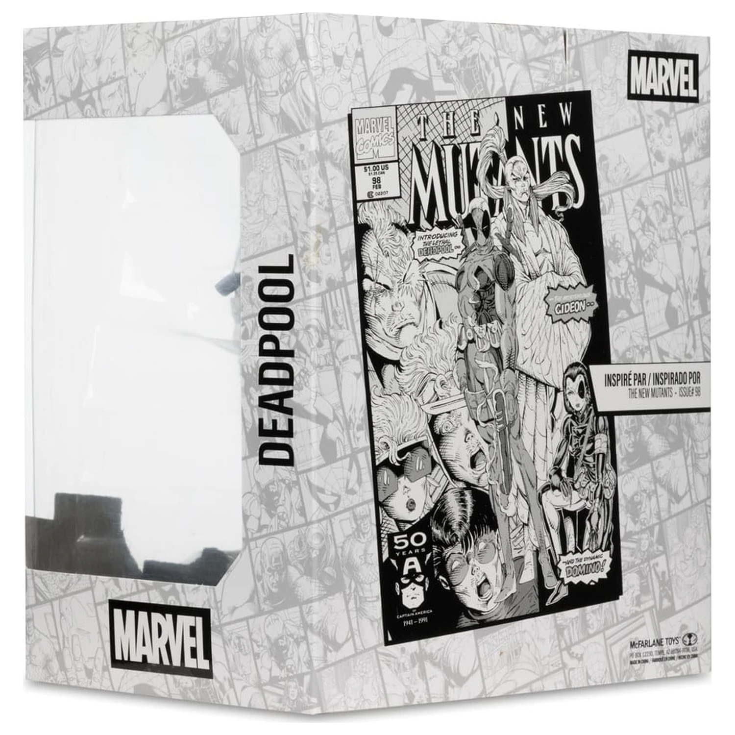 Marvel Collection Statuie din PVC 1/10 Deadpool (The New Mutants #98) (Line Art) (Gold Label) 17 cm poza produsului