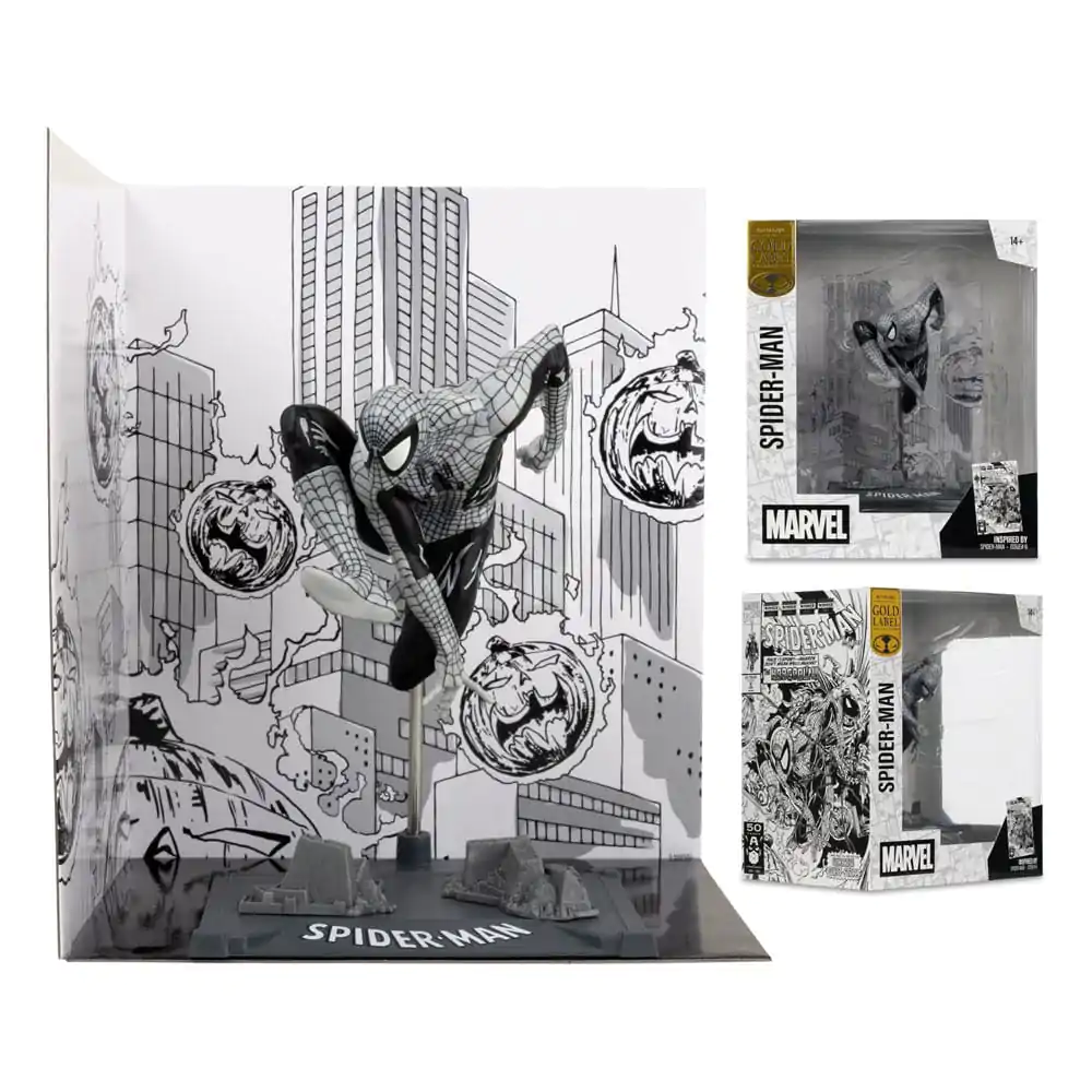 Marvel Collection Statuie din PVC 1/10 Spider-Man (Spider-Man #6)(Line Art)(Gold Label) 10 cm poza produsului