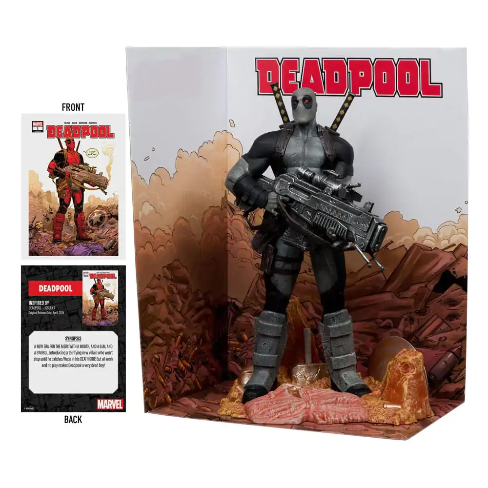 Marvel Collection Statuie PVC 1/6 Deadpool (Deadpool #1)(Grey Suit Chase) 27 cm poza produsului