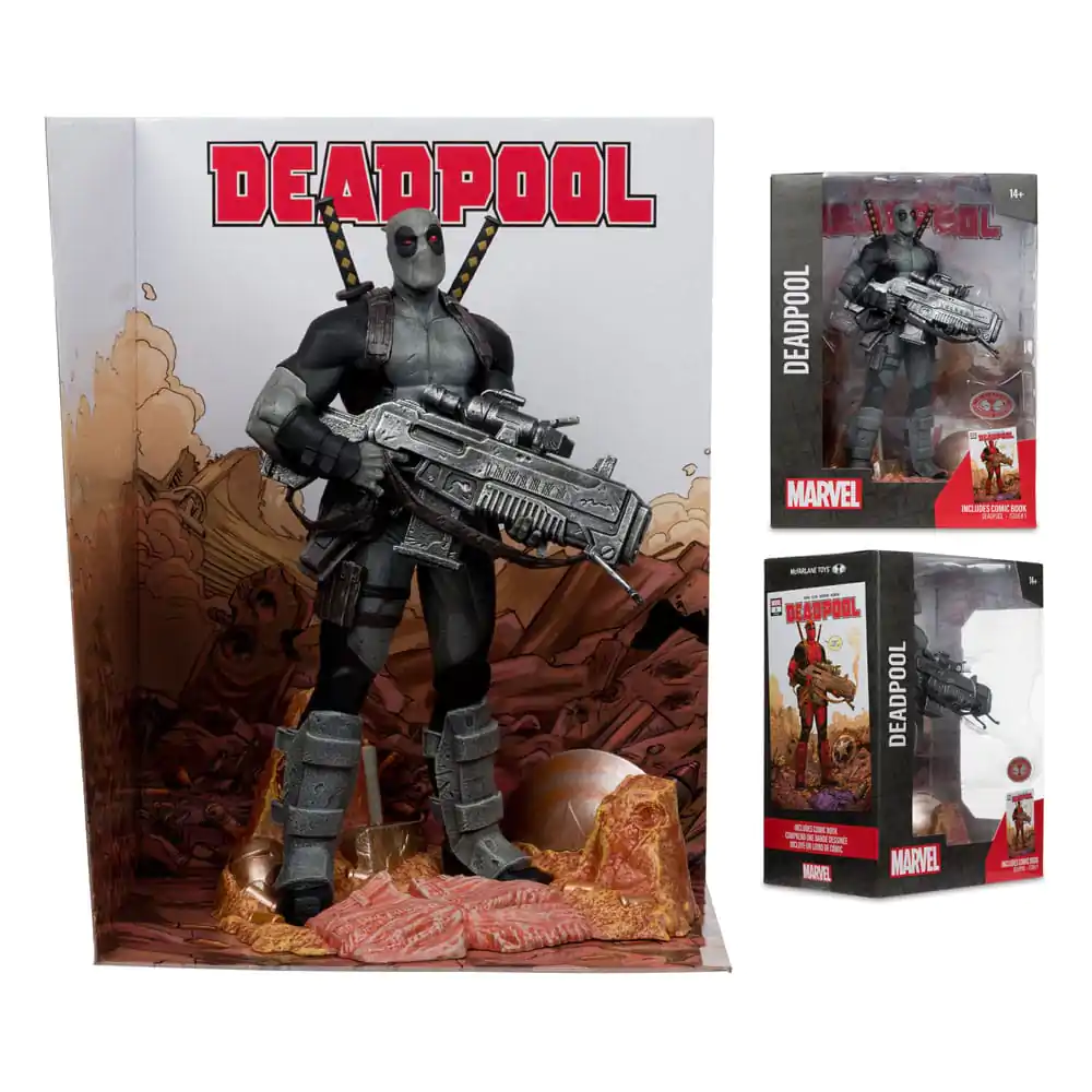 Marvel Collection Statuie PVC 1/6 Deadpool (Deadpool #1)(Grey Suit Chase) 27 cm poza produsului