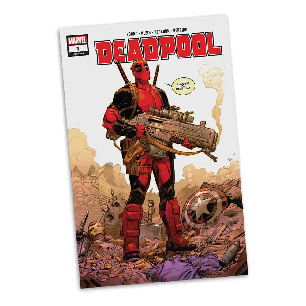 Marvel Collection Statuie PVC 1/6 Deadpool (Deadpool #1)(Grey Suit Chase) 27 cm poza produsului