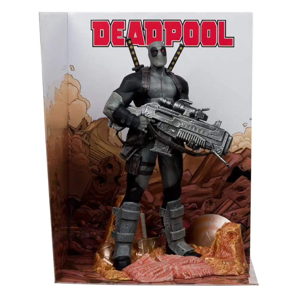Marvel Collection Statuie PVC 1/6 Deadpool (Deadpool #1)(Grey Suit Chase) 27 cm poza produsului