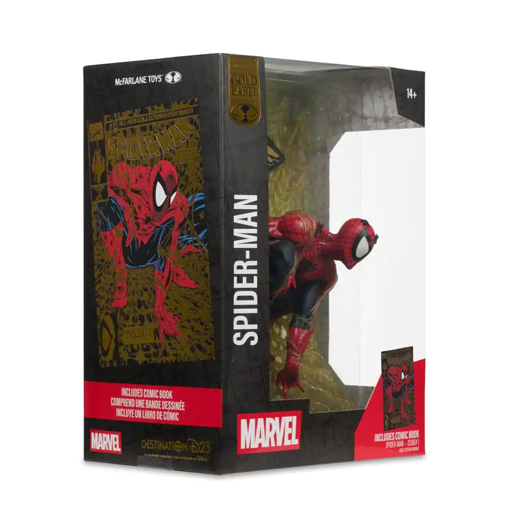 Marvel Collection statuie PVC 1/6 Spider-Man (Spider-Man # 1) (Gold Edition) (Gold Label) 15 cm poza produsului