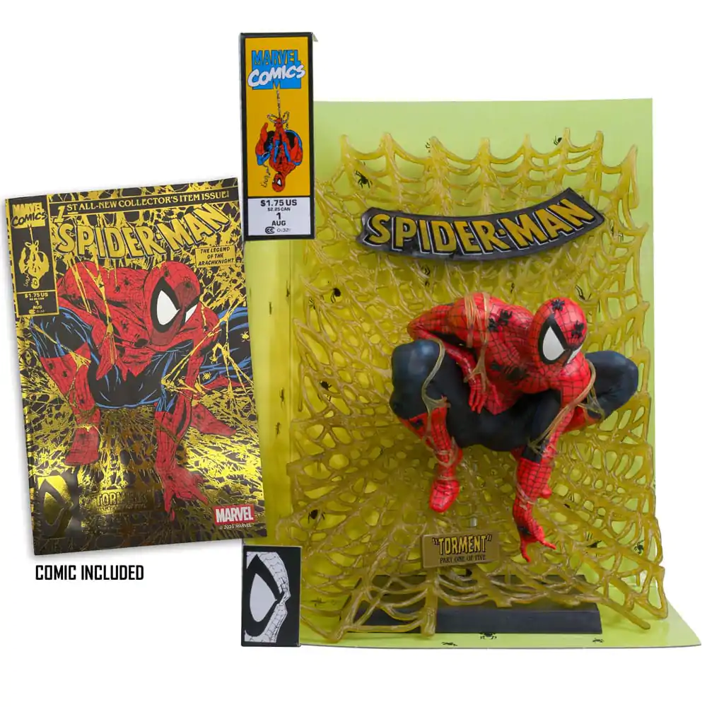 Marvel Collection statuie PVC 1/6 Spider-Man (Spider-Man # 1) (Gold Edition) (Gold Label) 15 cm poza produsului