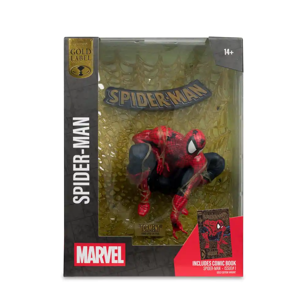 Marvel Collection statuie PVC 1/6 Spider-Man (Spider-Man # 1) (Gold Edition) (Gold Label) 15 cm poza produsului
