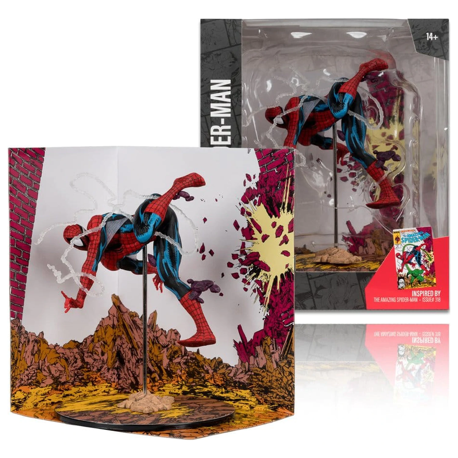 Marvel Collection Figurina PVC 1/10 Spider-Man (The Amazing Spider-Man #318) 17 cm poza produsului