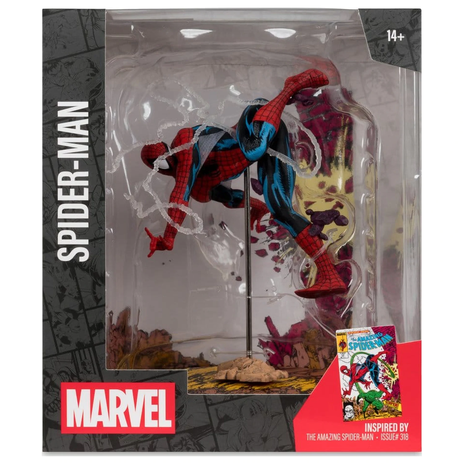 Marvel Collection Figurina PVC 1/10 Spider-Man (The Amazing Spider-Man #318) 17 cm poza produsului