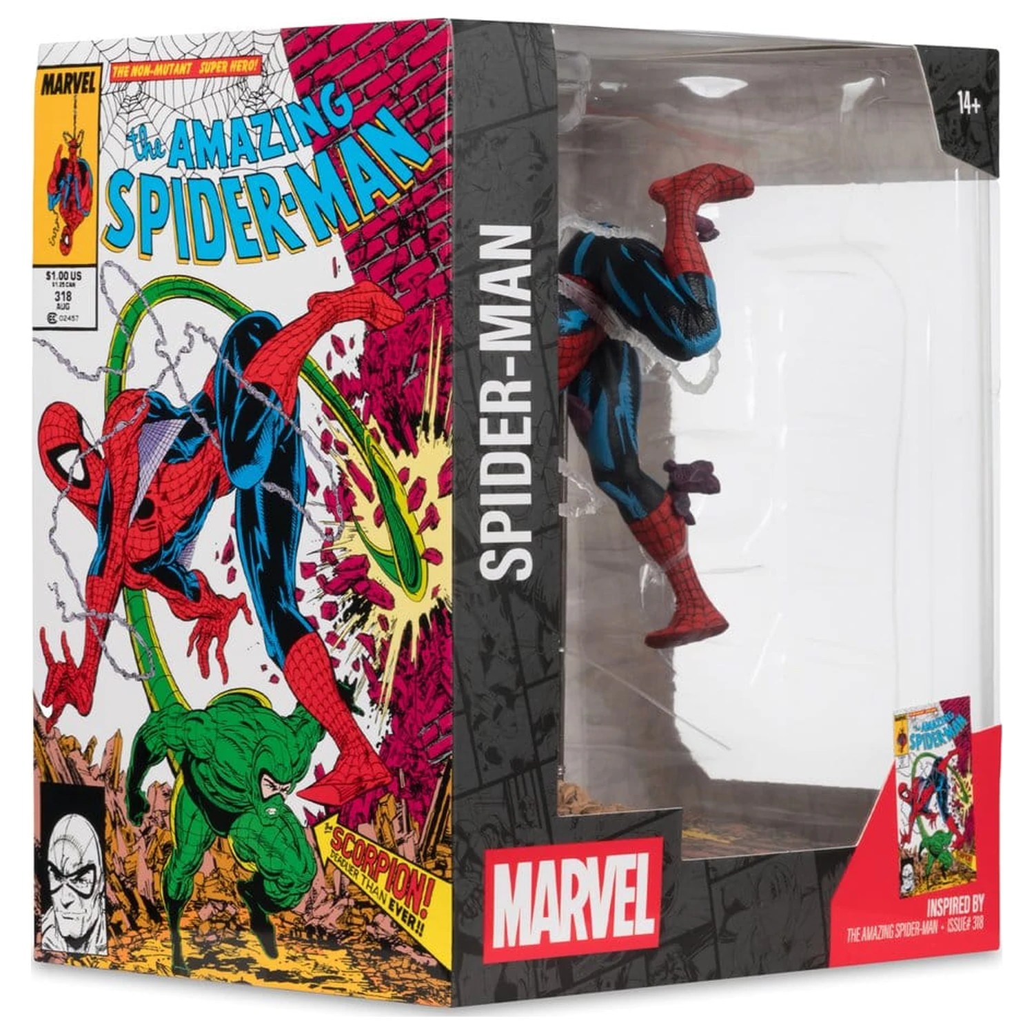 Marvel Collection Figurina PVC 1/10 Spider-Man (The Amazing Spider-Man #318) 17 cm poza produsului