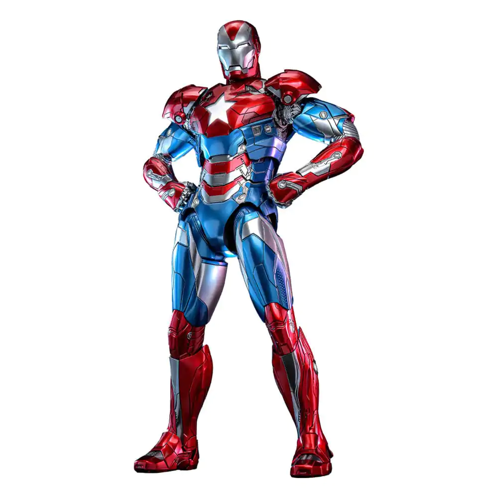 Figurină de acțiune de colecție din metal turnat Marvel 1/6 Iron Patriot Hot Toys Exclusive 32 cm poza produsului