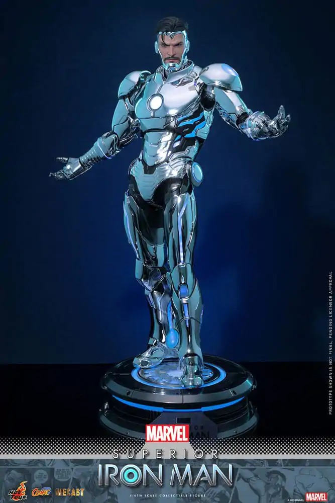 Marvel Comic Diecast Masterpiece Figurina de Actiune 1/6 Superior Iron Man 32 cm poza produsului