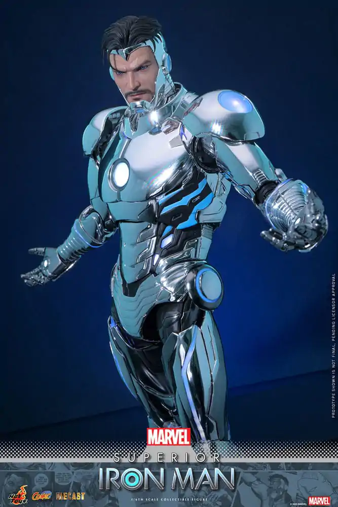Marvel Comic Diecast Masterpiece Figurina de Actiune 1/6 Superior Iron Man 32 cm poza produsului