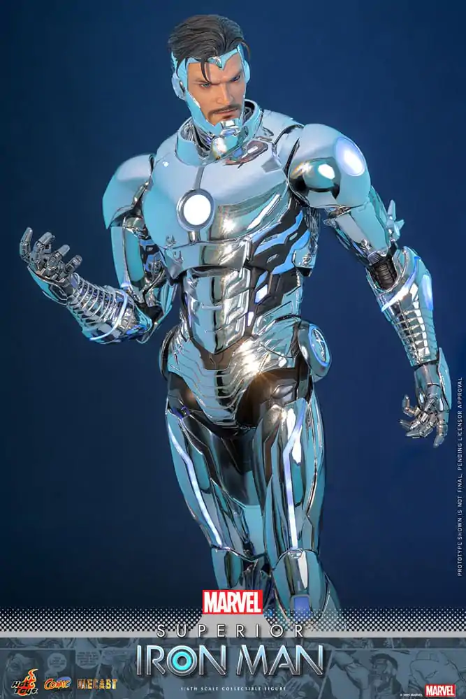 Marvel Comic Diecast Masterpiece Figurina de Actiune 1/6 Superior Iron Man 32 cm poza produsului