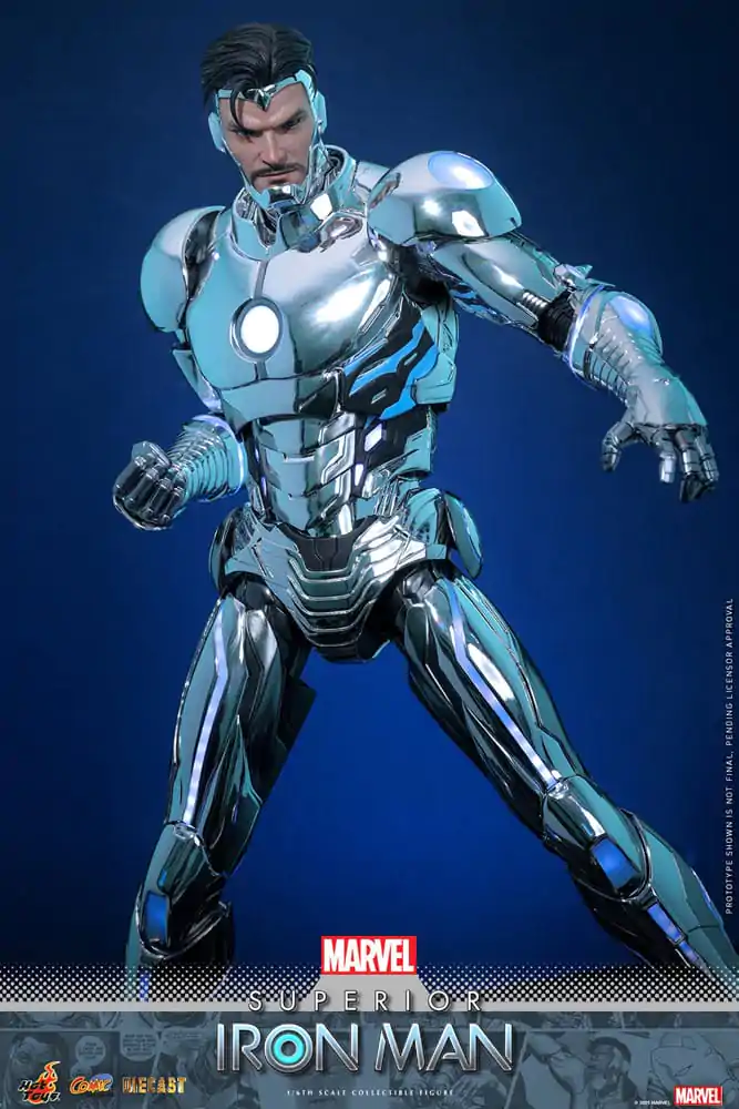 Marvel Comic Diecast Masterpiece Figurina de Actiune 1/6 Superior Iron Man 32 cm poza produsului