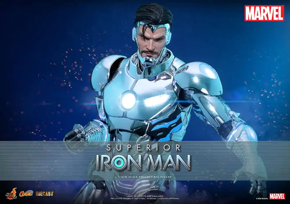 Marvel Comic Diecast Masterpiece Figurina de Actiune 1/6 Superior Iron Man 32 cm poza produsului