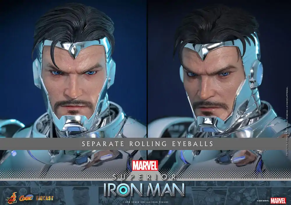 Marvel Comic Diecast Masterpiece Figurina de Actiune 1/6 Superior Iron Man 32 cm poza produsului