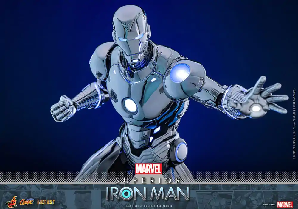 Marvel Comic Diecast Masterpiece Figurina de Actiune 1/6 Superior Iron Man 32 cm poza produsului