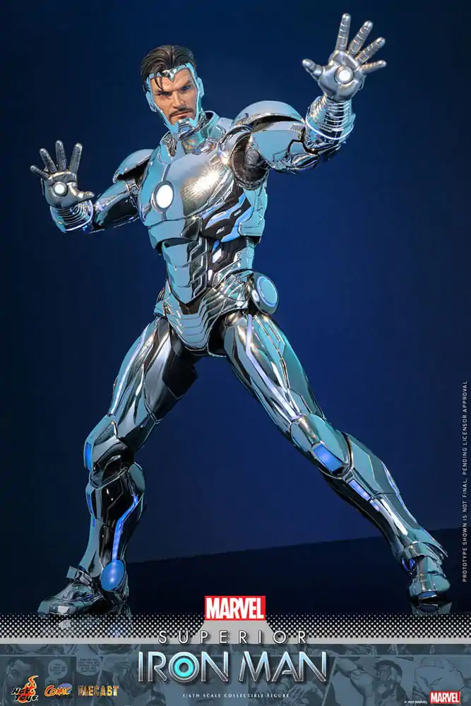 Marvel Comic Diecast Masterpiece Figurina de Actiune 1/6 Superior Iron Man 32 cm poza produsului