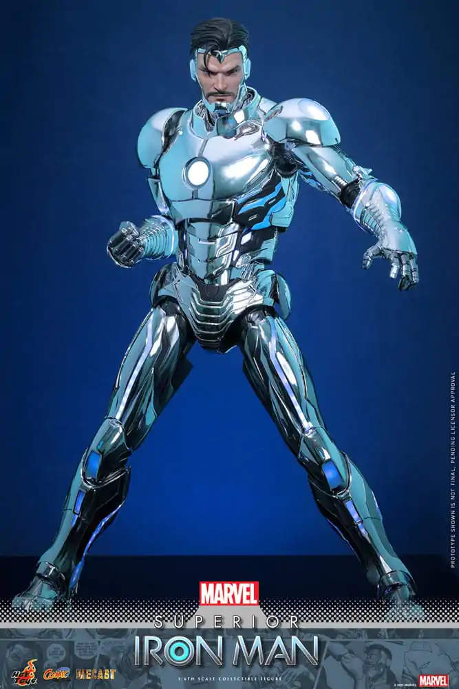 Marvel Comic Diecast Masterpiece Figurina de Actiune 1/6 Superior Iron Man 32 cm poza produsului