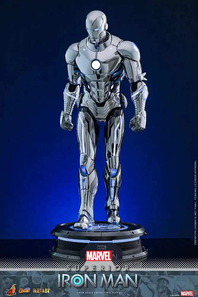 Marvel Comic Diecast Masterpiece Figurina de Actiune 1/6 Superior Iron Man 32 cm poza produsului