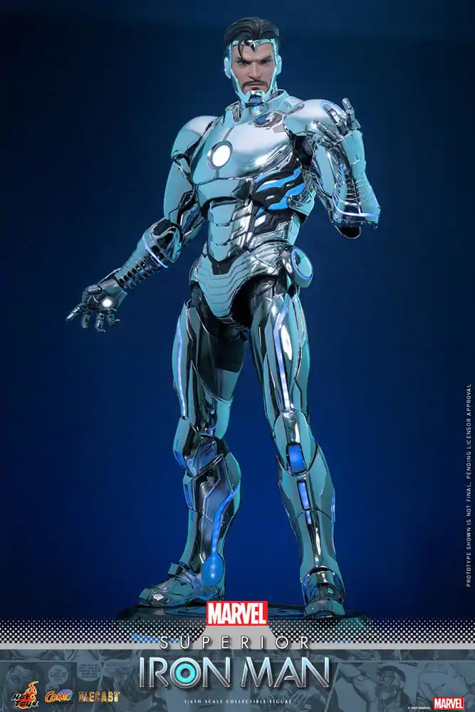 Marvel Comic Diecast Masterpiece Figurina de Actiune 1/6 Superior Iron Man 32 cm poza produsului