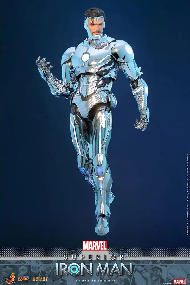Marvel Comic Diecast Masterpiece Figurina de Actiune 1/6 Superior Iron Man 32 cm poza produsului