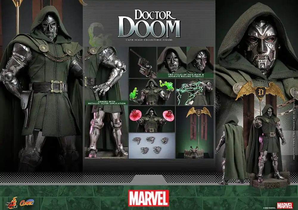 Figurină de acțiune de colecție Marvel 1/6 Doctor Doom 33 cm poza produsului