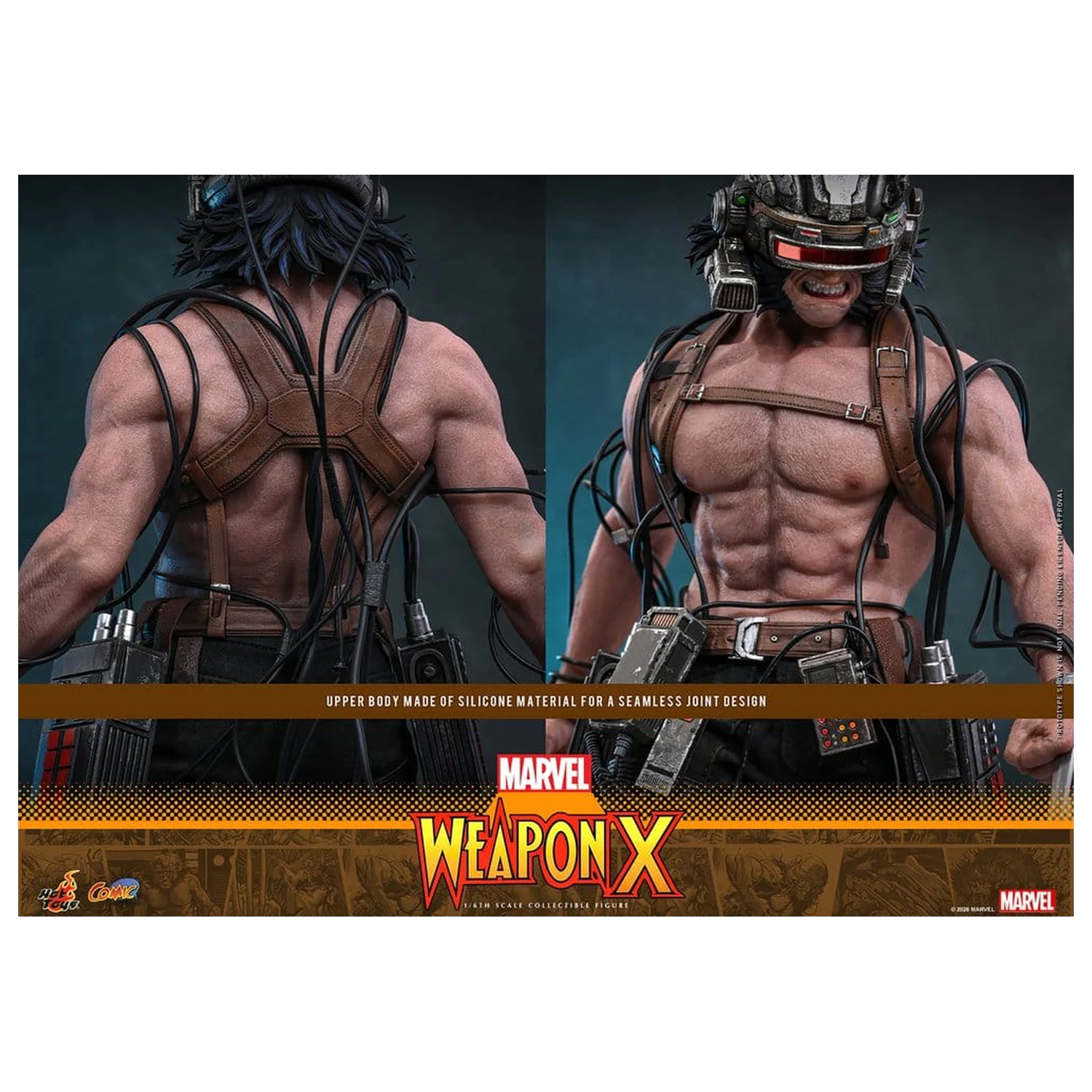 Marvel Comic Masterpiece figurina de actiune 1/6 Weapon X 31 cm poza produsului