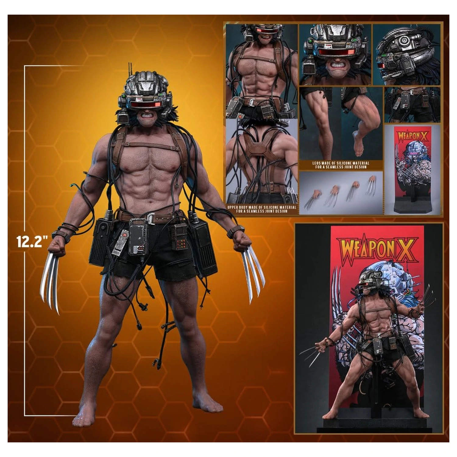 Marvel Comic Masterpiece figurina de actiune 1/6 Weapon X 31 cm poza produsului