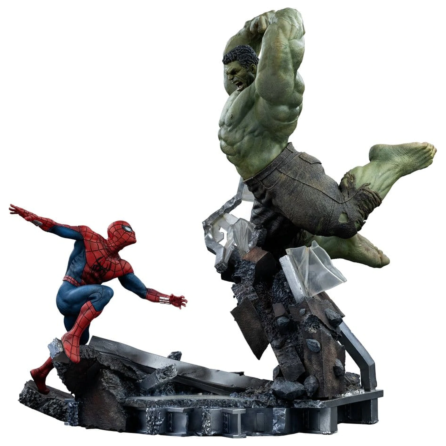 Marvel Comics Art Scale Statuie 1/10 Spider-Man vs Hulk 38 cm poza produsului