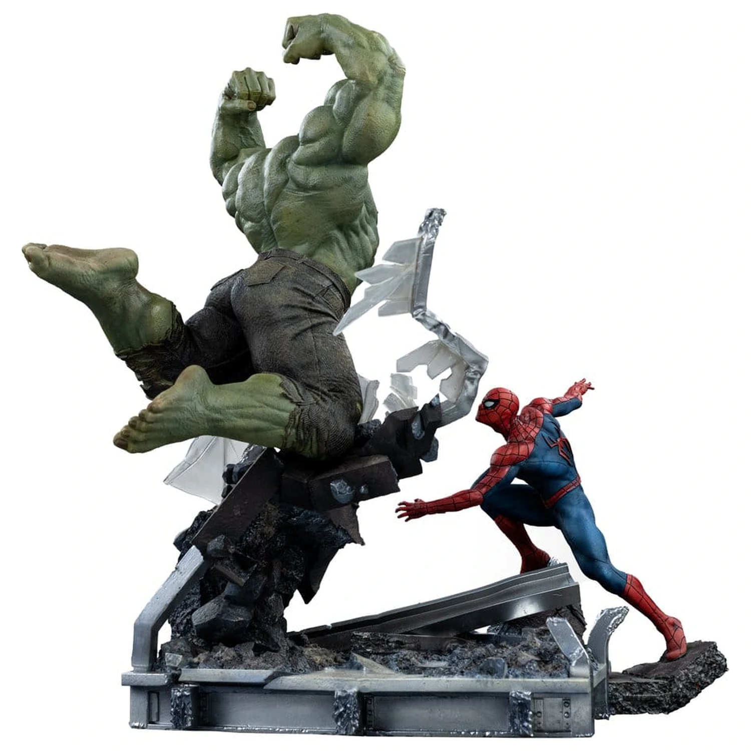 Marvel Comics Art Scale Statuie 1/10 Spider-Man vs Hulk 38 cm poza produsului