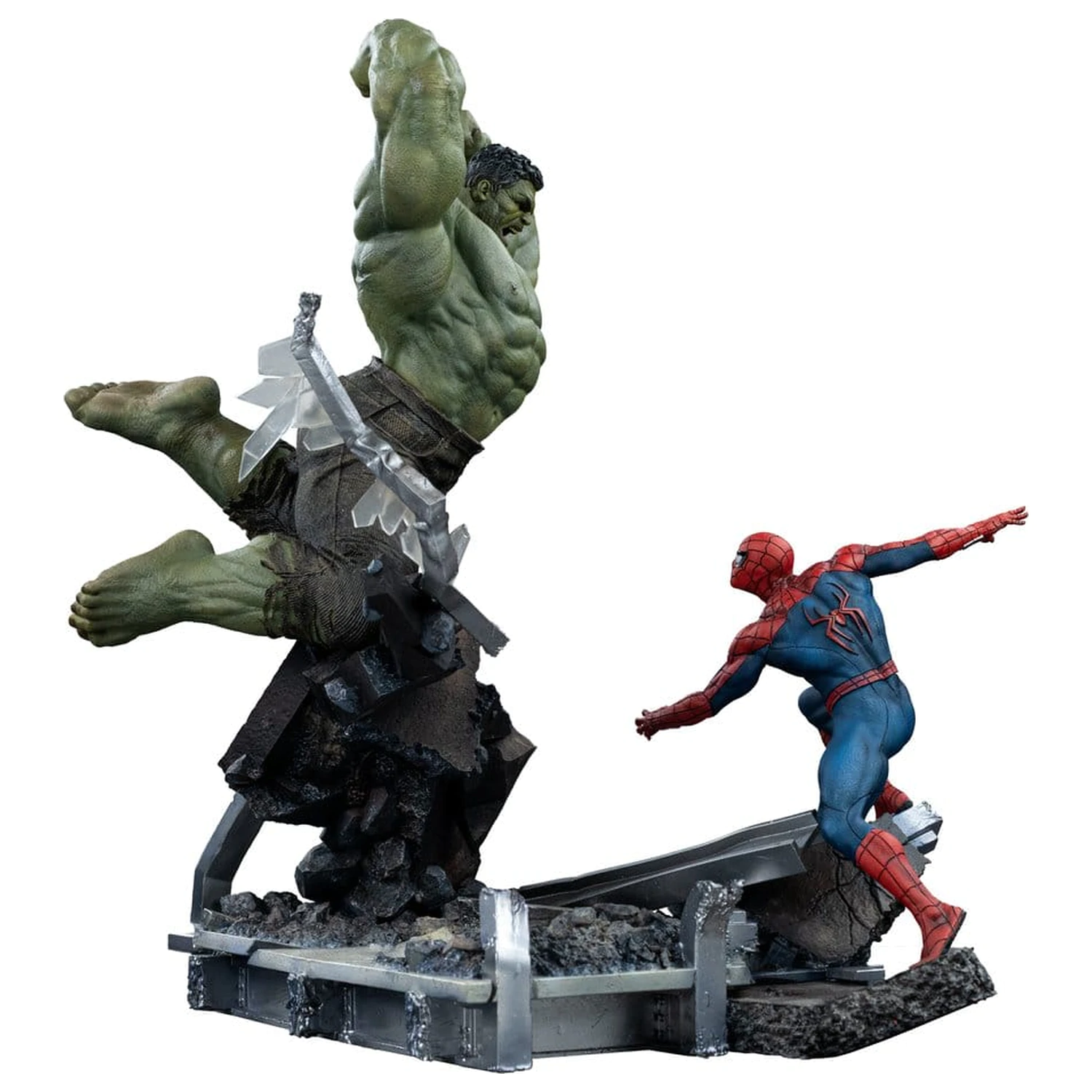 Marvel Comics Art Scale Statuie 1/10 Spider-Man vs Hulk 38 cm poza produsului