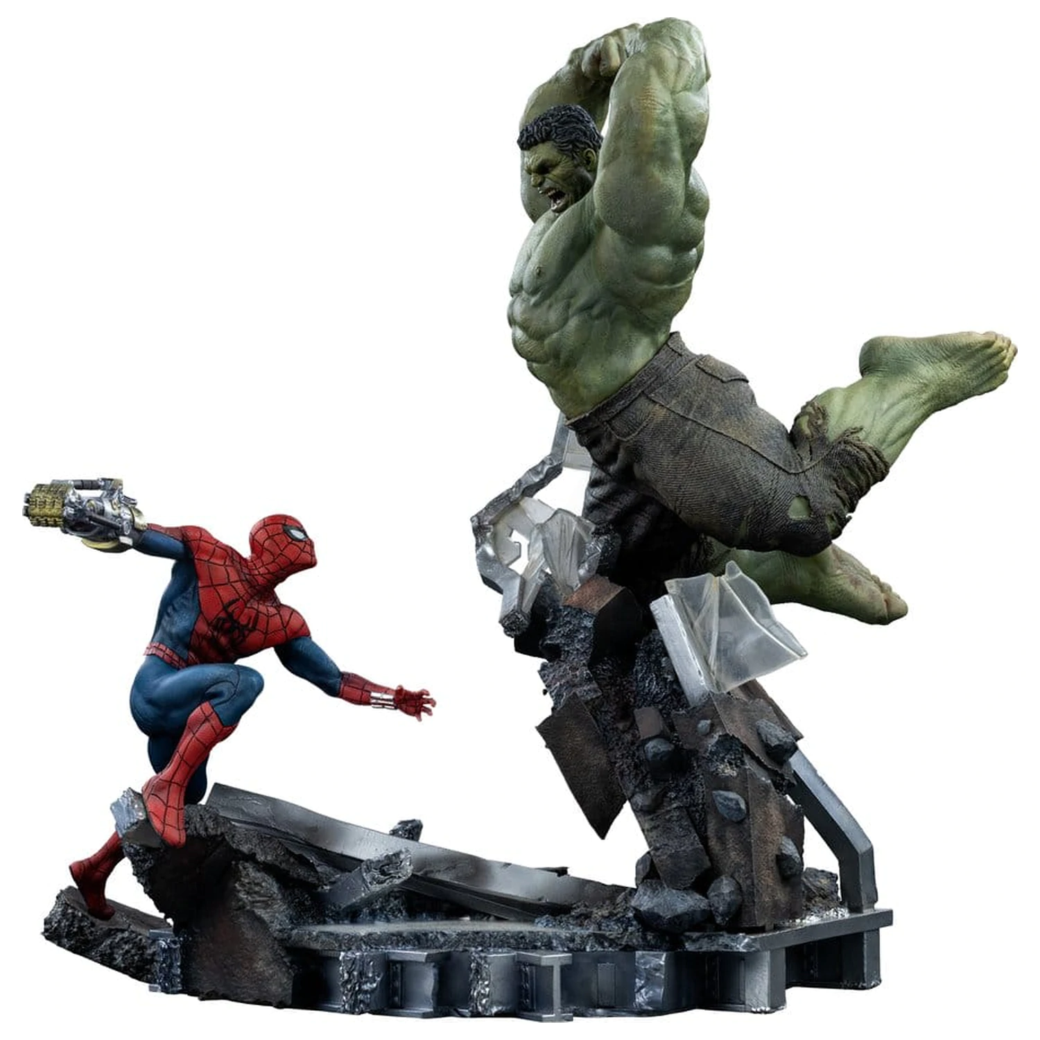 Marvel Comics Art Scale Statuie 1/10 Spider-Man vs Hulk 38 cm poza produsului