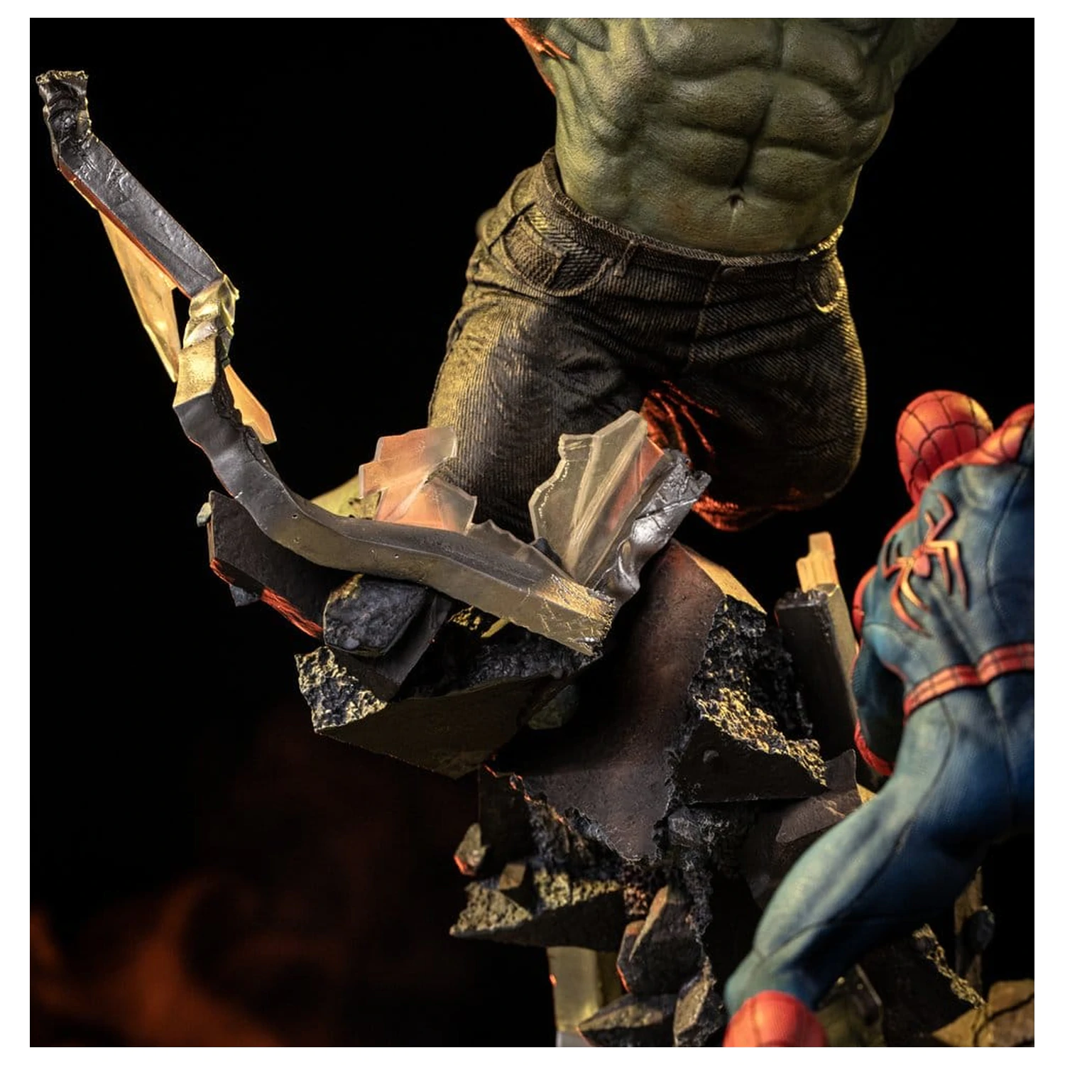 Marvel Comics Art Scale Statuie 1/10 Spider-Man vs Hulk 38 cm poza produsului
