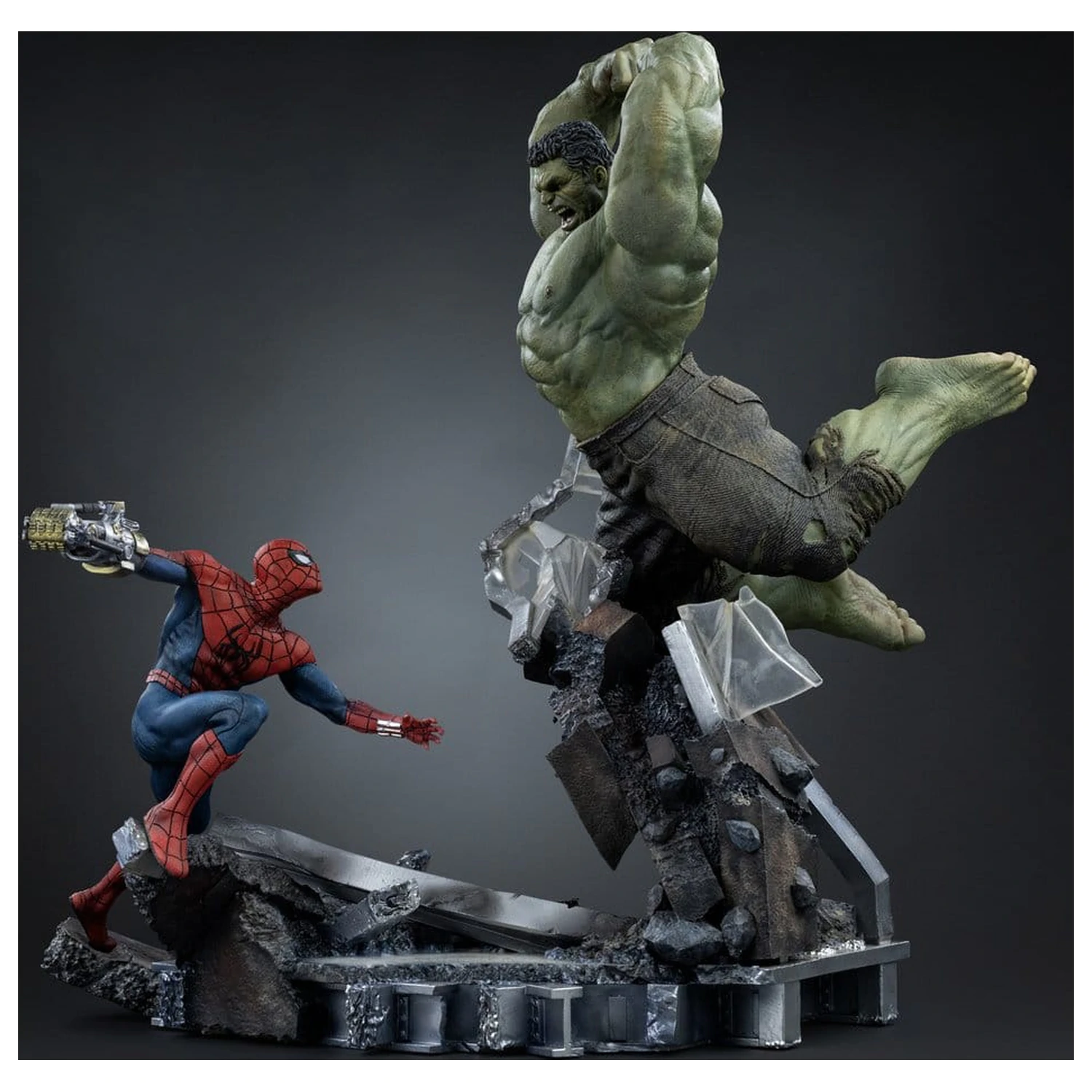 Marvel Comics Art Scale Statuie 1/10 Spider-Man vs Hulk 38 cm poza produsului