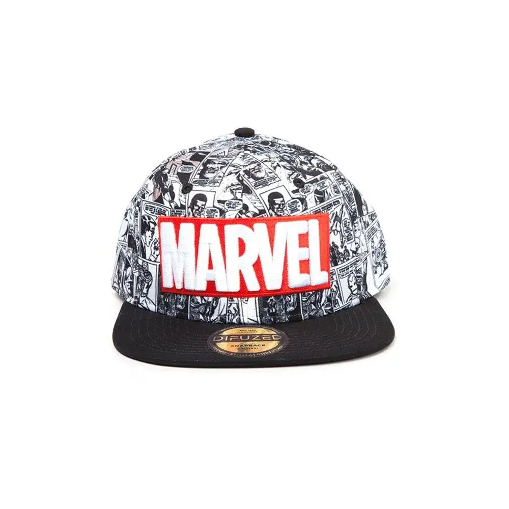 Șapcă Snapback Marvel Comics Clasic Logo Roșu & Alb poza produsului