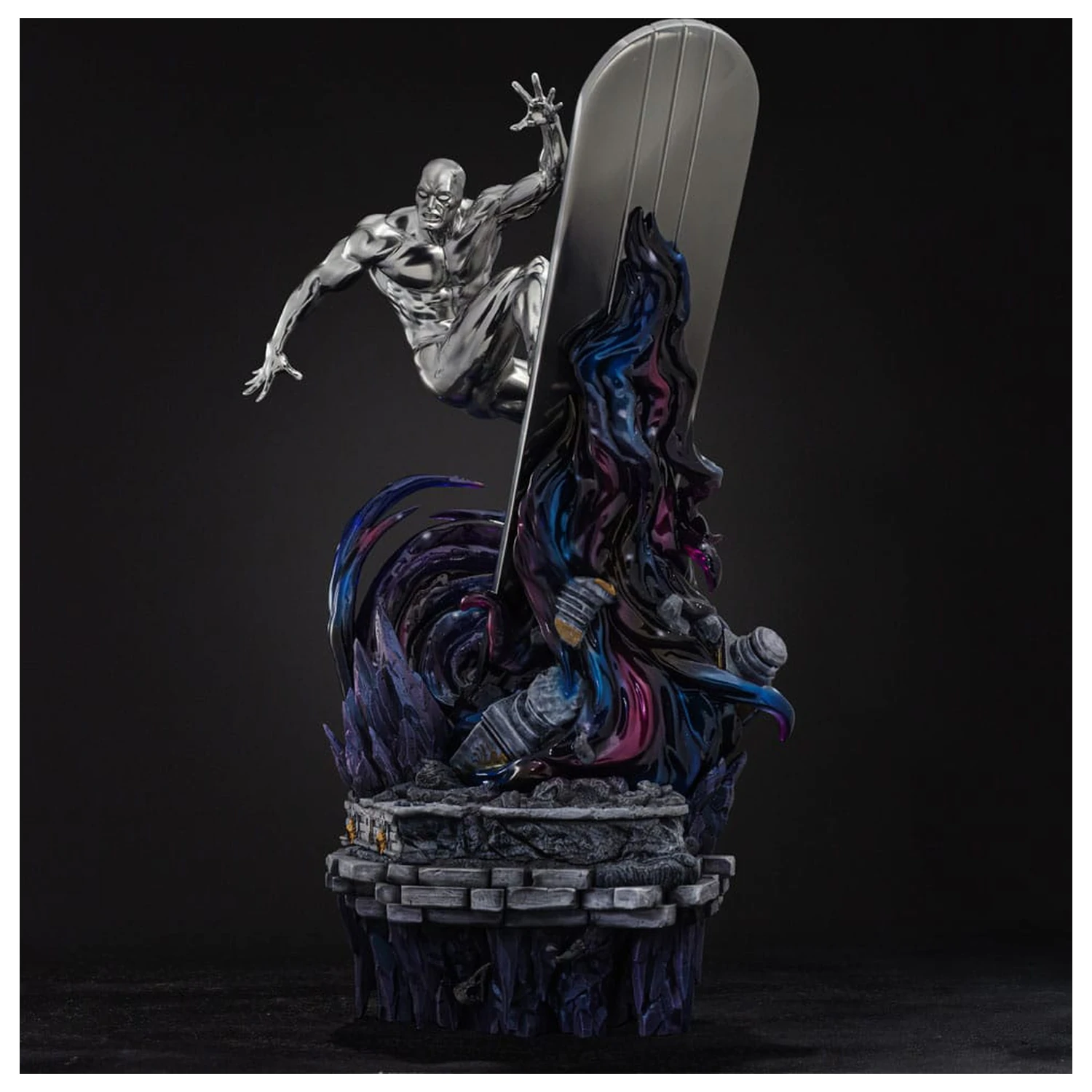 Marvel Comics Infinity Gauntlet Diorama Art Scale Statuie 1/10 Silver Surfer Deluxe 36 cm poza produsului