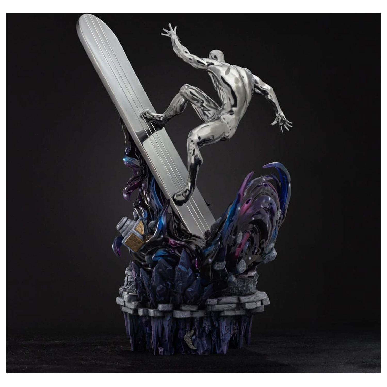 Marvel Comics Infinity Gauntlet Diorama Art Scale Statuie 1/10 Silver Surfer Deluxe 36 cm poza produsului